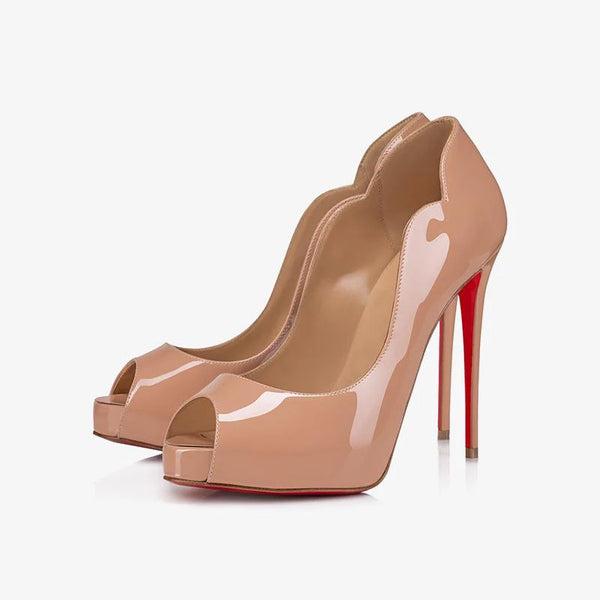Nude Patent Pumps with 120mm Heel
