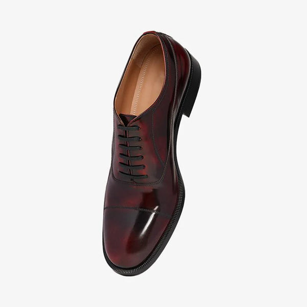 Multi-color Split-toe Laced Brogue Shoes