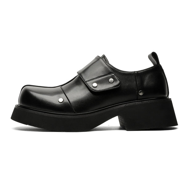 Men's derby shoes with large toe height increase