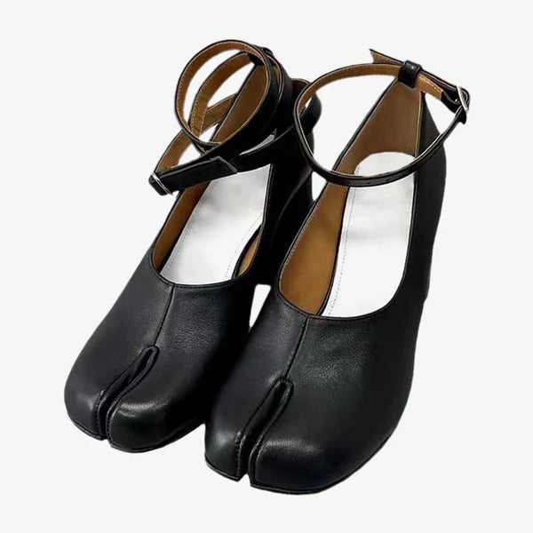 Split-toe Slingback Flats