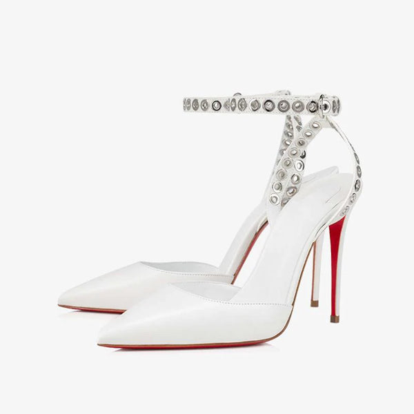 Pump with Choker-Style Ankle Strap