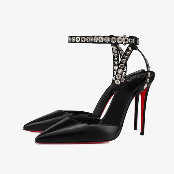 Black Pump with Choker Ankle Strap