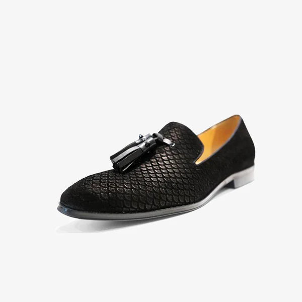 Tassels Fish Print Loafers