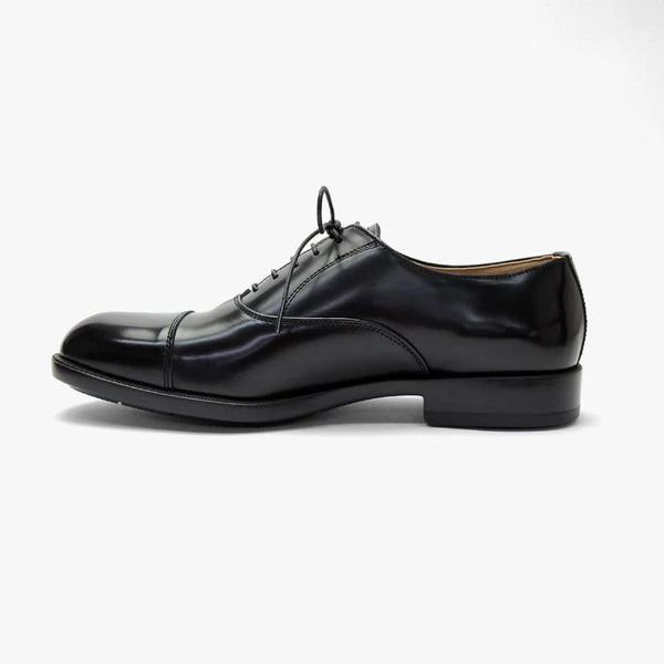 Ultra-lightweight right-angled wing-strap leather shoes
