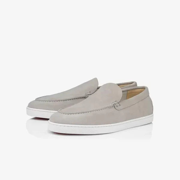 Navy Suede Slip-On Sneaker