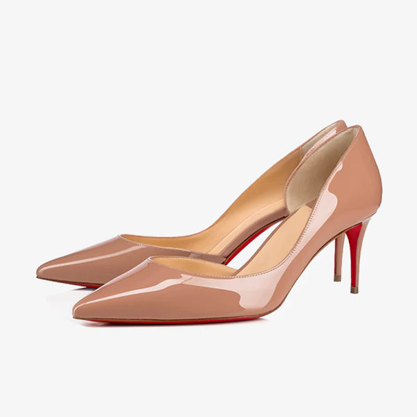 Nude Pumps with Arched Lines 60mm