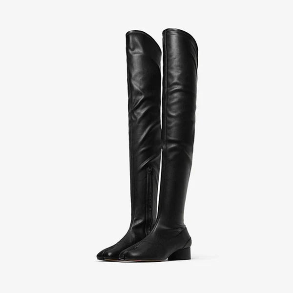 Split-Toe Over-the-Knee Boots Womenˉs