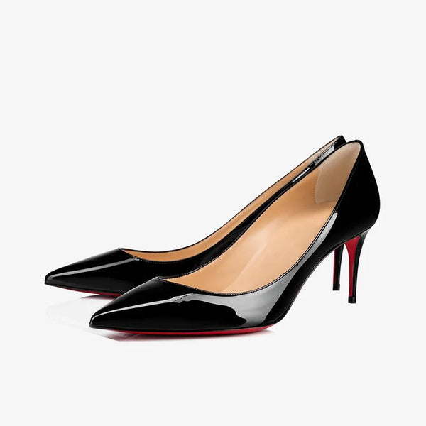 Patent Leather Pointed Pumps 60 mm Heel
