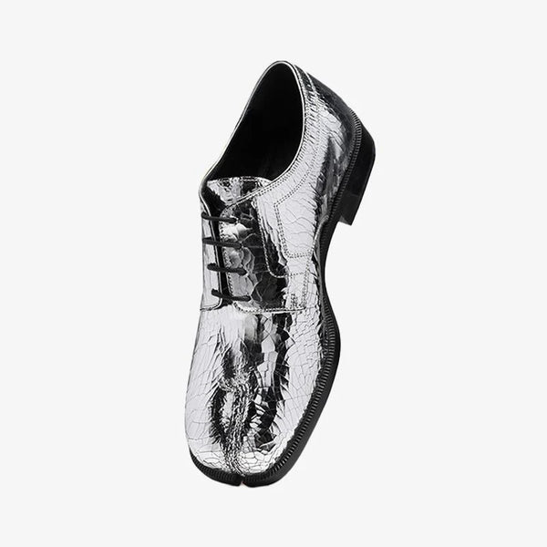 Split-toe broken mirror lace-top Shoes
